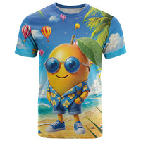 Funny Hawaii Mango T Shirt Tropical Summer Beach Mascot Vacation
