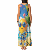 Funny Hawaii Mango Tank Maxi Dress Tropical Summer Beach Mascot Vacation
