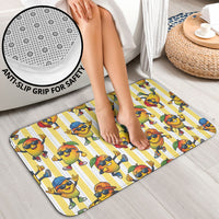 Funny Hawaii Mango Hip Hop Cartoon Bathroom Set Summer Beach Party