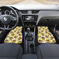 Funny Hawaii Mango Hip Hop Cartoon Car Mats Summer Beach Party