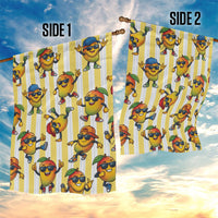 Funny Hawaii Mango Hip Hop Cartoon Garden Flag Summer Beach Party