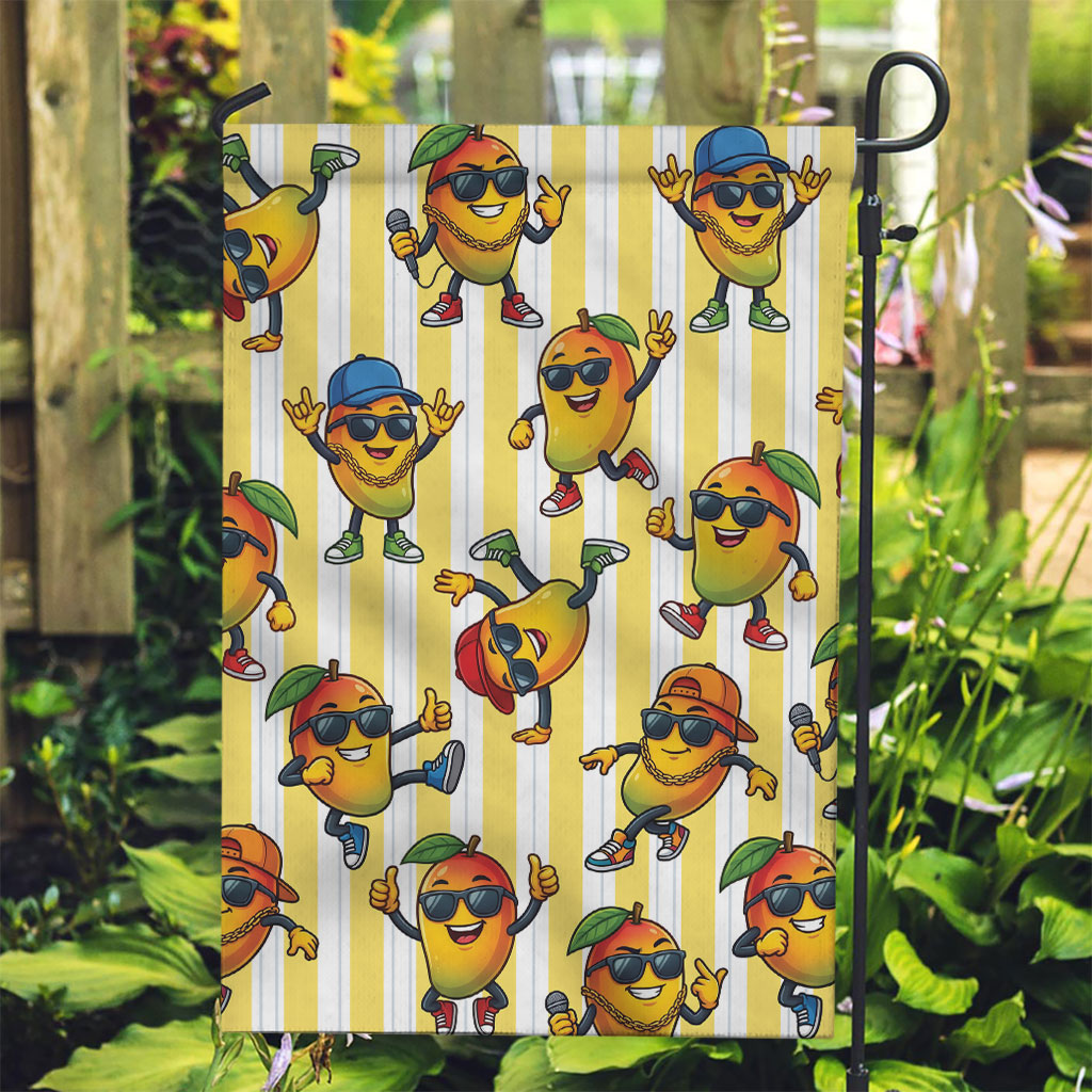 Funny Hawaii Mango Hip Hop Cartoon Garden Flag Summer Beach Party