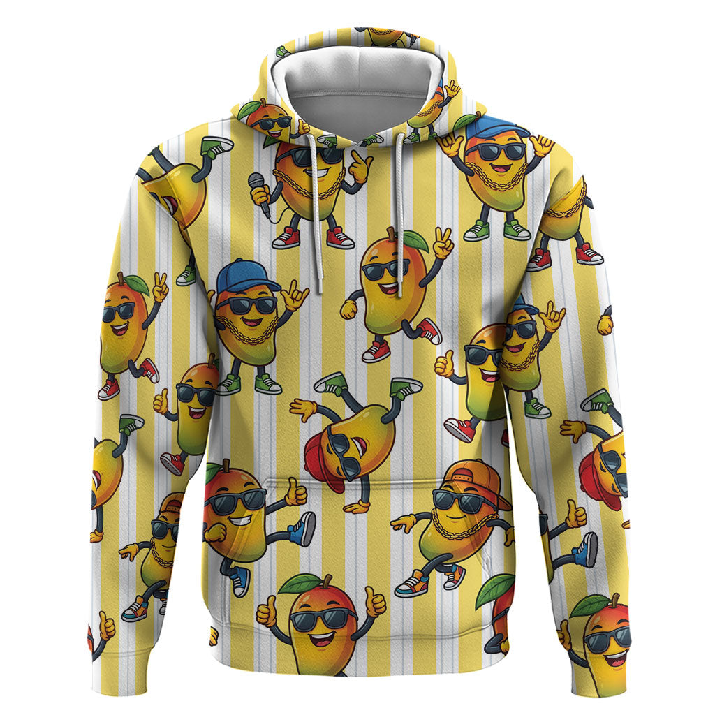 Funny Hawaii Mango Hip Hop Cartoon Hoodie Summer Beach Party