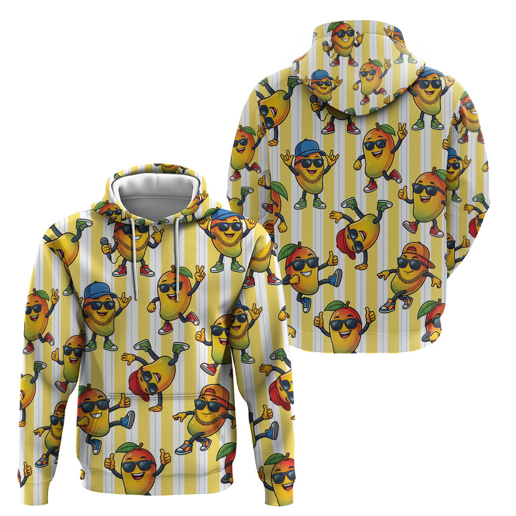 Funny Hawaii Mango Hip Hop Cartoon Hoodie Summer Beach Party