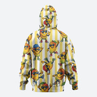 Funny Hawaii Mango Hip Hop Cartoon Hoodie Summer Beach Party