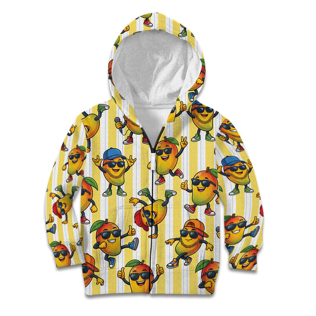 Funny Hawaii Mango Hip Hop Cartoon Kid Hoodie Summer Beach Party