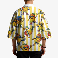 Funny Hawaii Mango Hip Hop Cartoon Kimono Summer Beach Party