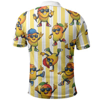 Funny Hawaii Mango Hip Hop Cartoon Polo Shirt Summer Beach Party