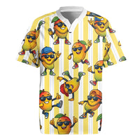 Funny Hawaii Mango Hip Hop Cartoon Rugby Jersey Summer Beach Party