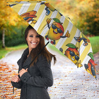 Funny Hawaii Mango Hip Hop Cartoon Umbrella Summer Beach Party