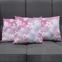 Pink Aloha Hawaiian Pillow Cover Tropical Flower Palm Leaf Pattern LT19 - Polynesian Pride