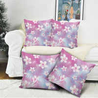 Pink Aloha Hawaiian Pillow Cover Tropical Flower Palm Leaf Pattern LT19 - Polynesian Pride