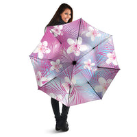Pink Aloha Hawaiian Umbrella Tropical Flower Palm Leaf Pattern LT19 - Polynesian Pride