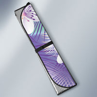 Purple Aloha Hawaiian Auto Sun Shade Tropical Flower Palm Leaf Pattern LT19 - Polynesian Pride