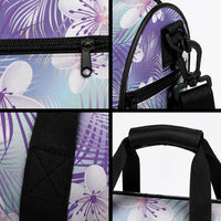 Purple Aloha Hawaiian Duffle Bag Tropical Flower Palm Leaf Pattern LT19 - Polynesian Pride