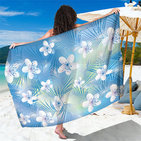 Blue Aloha Hawaiian Sarong Tropical Flower Palm Leaf Pattern LT19 One Size 44 x 66 inches Blue - Polynesian Pride
