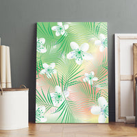 Green Aloha Hawaiian Canvas Wall Art Tropical Flower Palm Leaf Pattern LT19 - Polynesian Pride