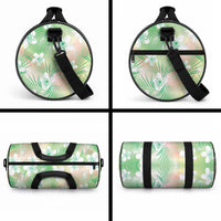 Green Aloha Hawaiian Duffle Bag Tropical Flower Palm Leaf Pattern LT19 - Polynesian Pride