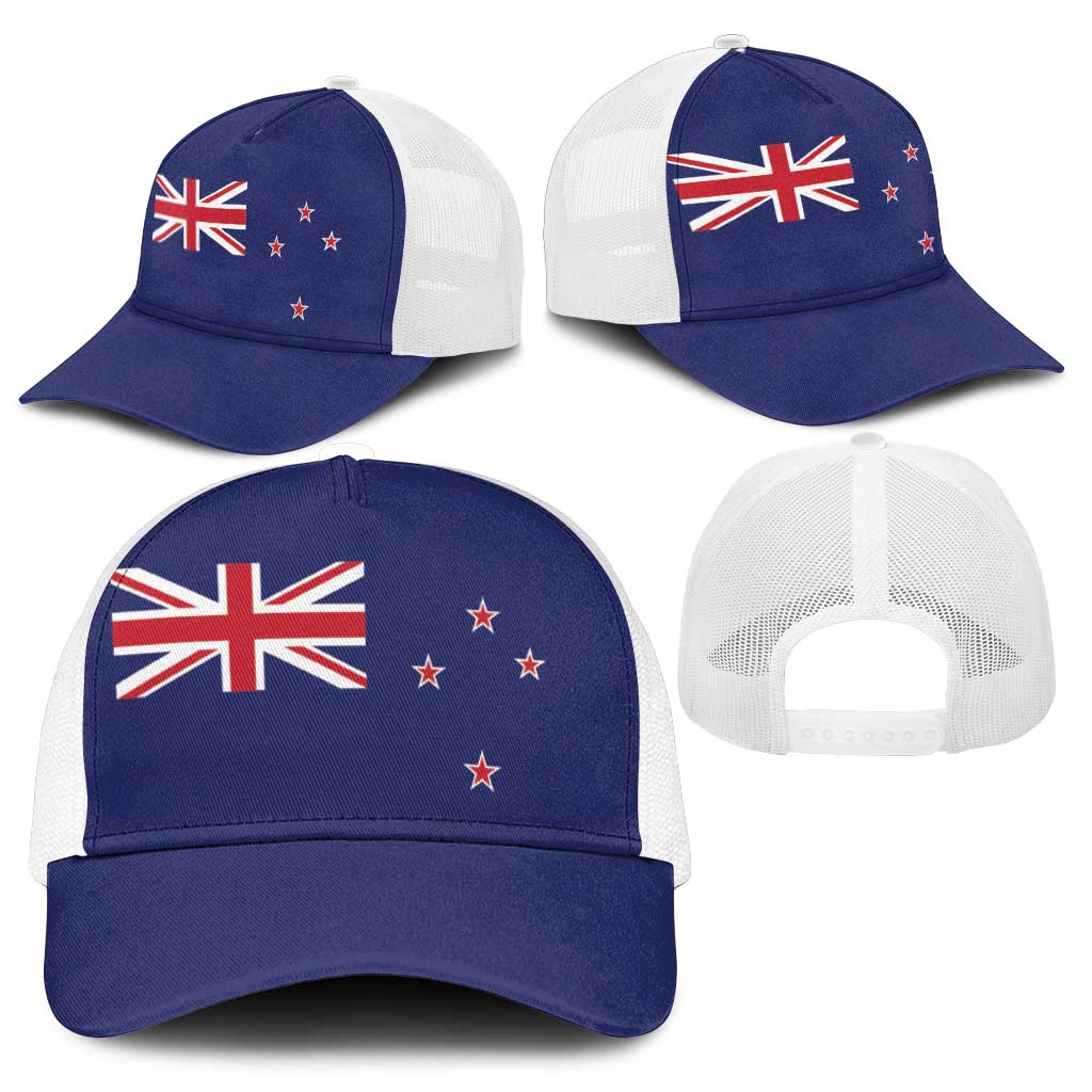 New Zealand Mesh Trucker Cap National Flag Colors - Polynesian Pride