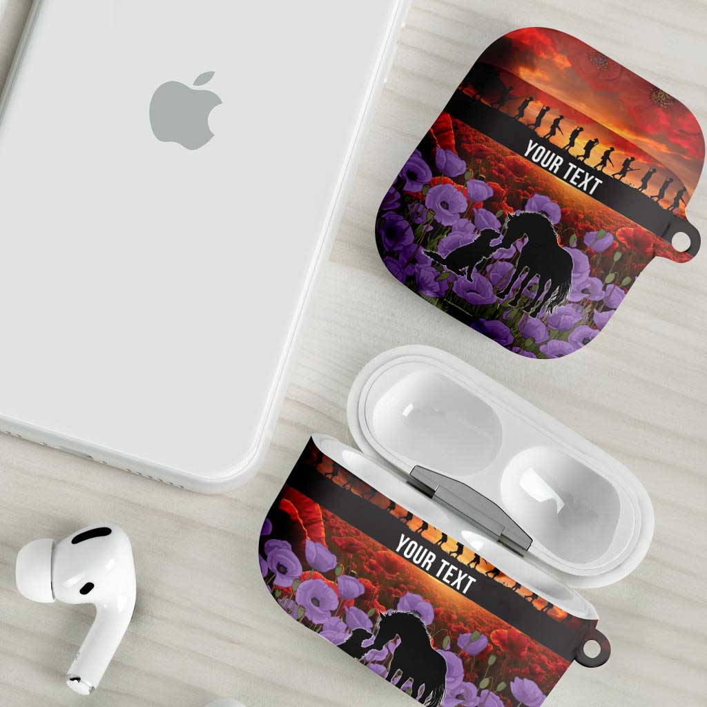 Personalised ANZAC Day AirPods Case Remembering the Animals of War
