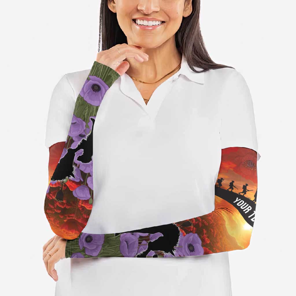 Personalised ANZAC Day Arm Sleeves Remembering the Animals of War