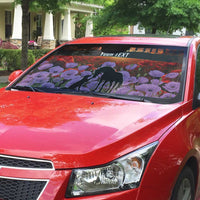 Personalised ANZAC Day Auto Sun Shade Remembering the Animals of War