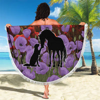 Personalised ANZAC Day Beach Blanket Remembering the Animals of War