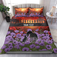 Personalised ANZAC Day Bedding Set Remembering the Animals of War LT19 - Polynesian Pride