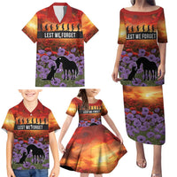 Personalised ANZAC Day Family Matching Puletasi and Hawaiian Shirt Remembering the Animals of War LT19 - Polynesian Pride