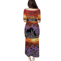 Personalised ANZAC Day Family Matching Puletasi and Hawaiian Shirt Remembering the Animals of War LT19 - Polynesian Pride