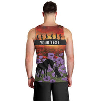 Personalised ANZAC Day Men Tank Top Remembering the Animals of War