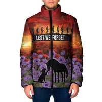 Personalised ANZAC Day Padded Jacket Remembering the Animals of War