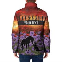 Personalised ANZAC Day Padded Jacket Remembering the Animals of War