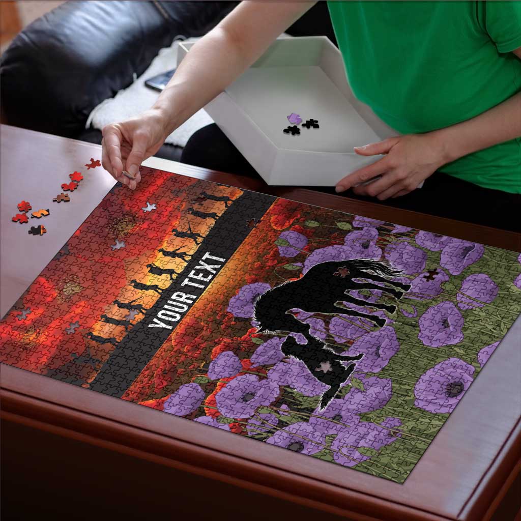 Personalised ANZAC Day Puzzle Remembering the Animals of War LT19 - Polynesian Pride