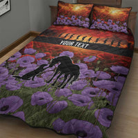 Personalised ANZAC Day Quilt Bed Set Remembering the Animals of War