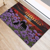 Personalised ANZAC Day Rubber Doormat Remembering the Animals of War