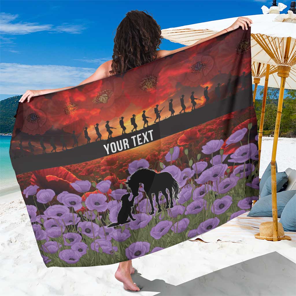 Personalised ANZAC Day Sarong Remembering the Animals of War