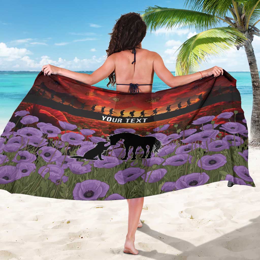 Personalised ANZAC Day Sarong Remembering the Animals of War