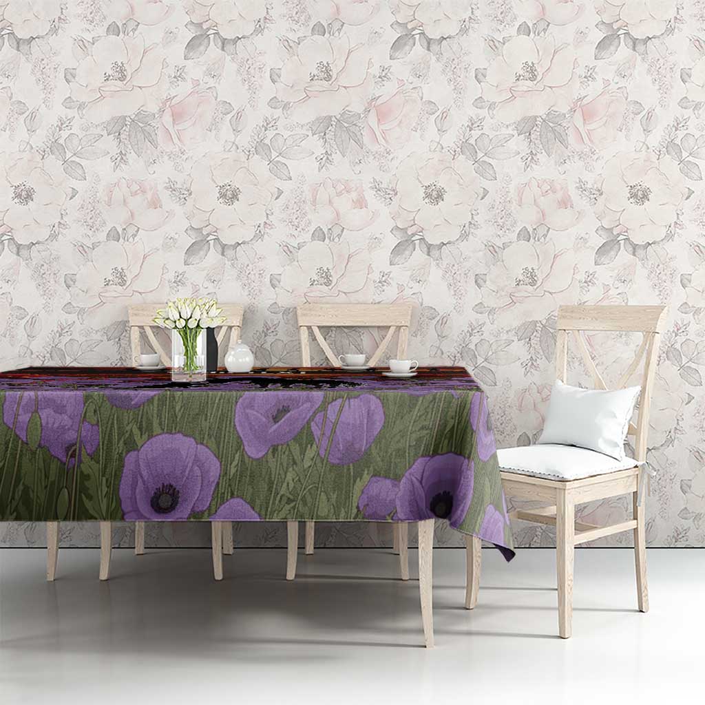 Personalised ANZAC Day Tablecloth Remembering the Animals of War LT19 - Polynesian Pride