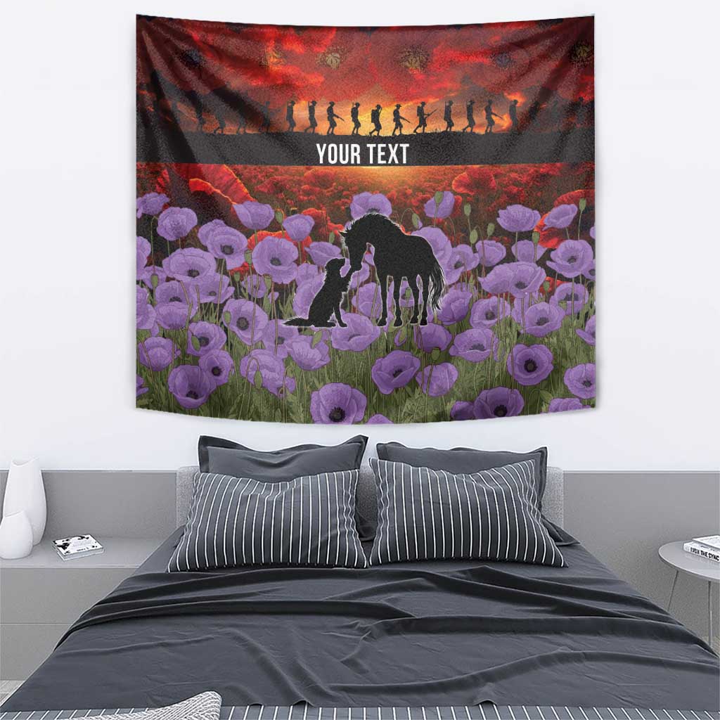 Personalised ANZAC Day Tapestry Remembering the Animals of War LT19 - Polynesian Pride