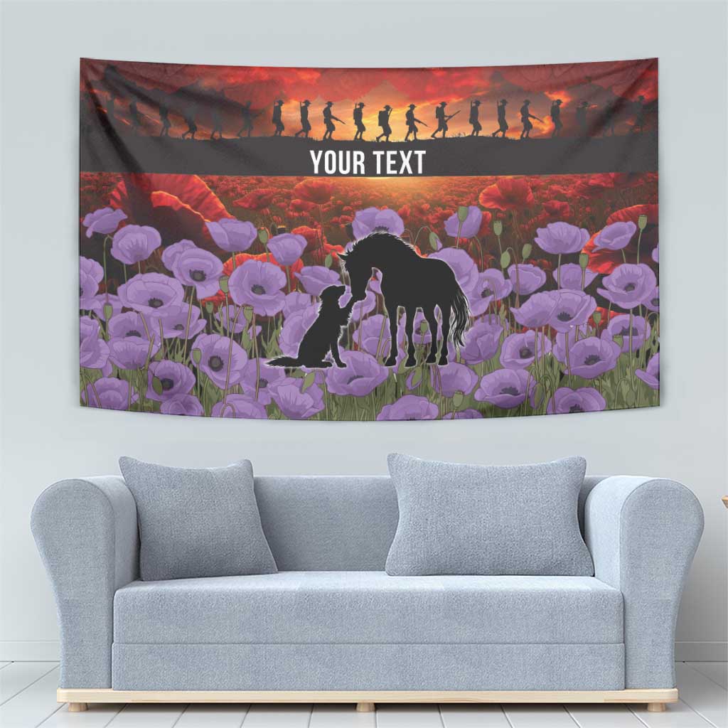 Personalised ANZAC Day Tapestry Remembering the Animals of War LT19 - Polynesian Pride