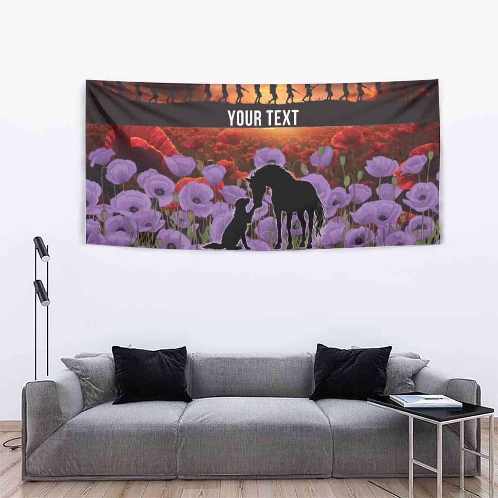 Personalised ANZAC Day Tapestry Remembering the Animals of War LT19 - Polynesian Pride