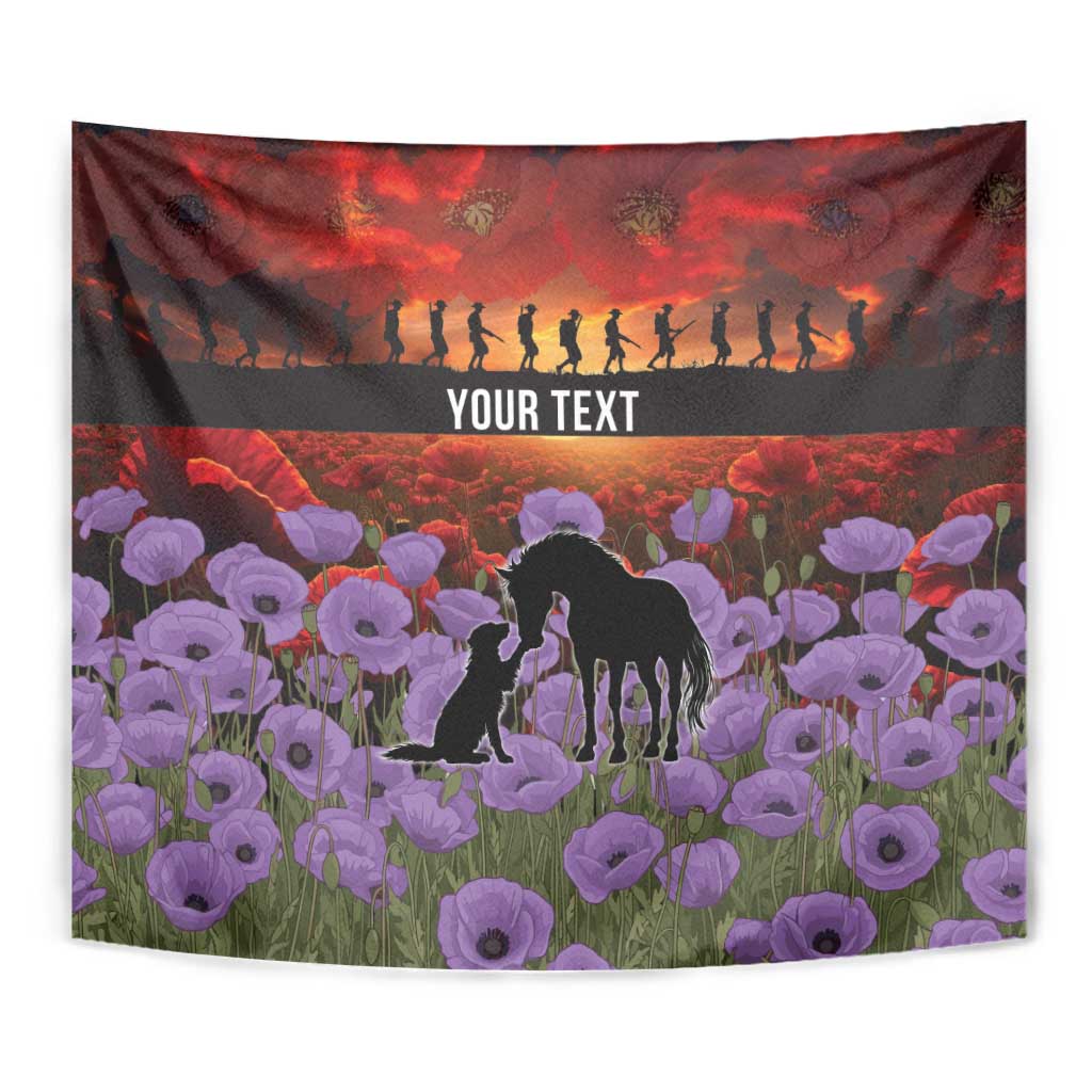 Personalised ANZAC Day Tapestry Remembering the Animals of War LT19 - Polynesian Pride