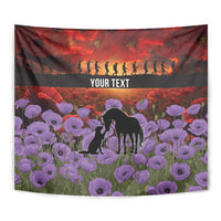 Personalised ANZAC Day Tapestry Remembering the Animals of War LT19 - Polynesian Pride