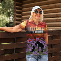 Personalised ANZAC Day Women Polo Shirt Remembering the Animals of War LT19 - Polynesian Pride