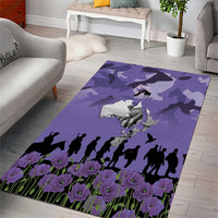 ANZAC Day Area Rug Lest We Forget the Animals Too LT19 - Polynesian Pride