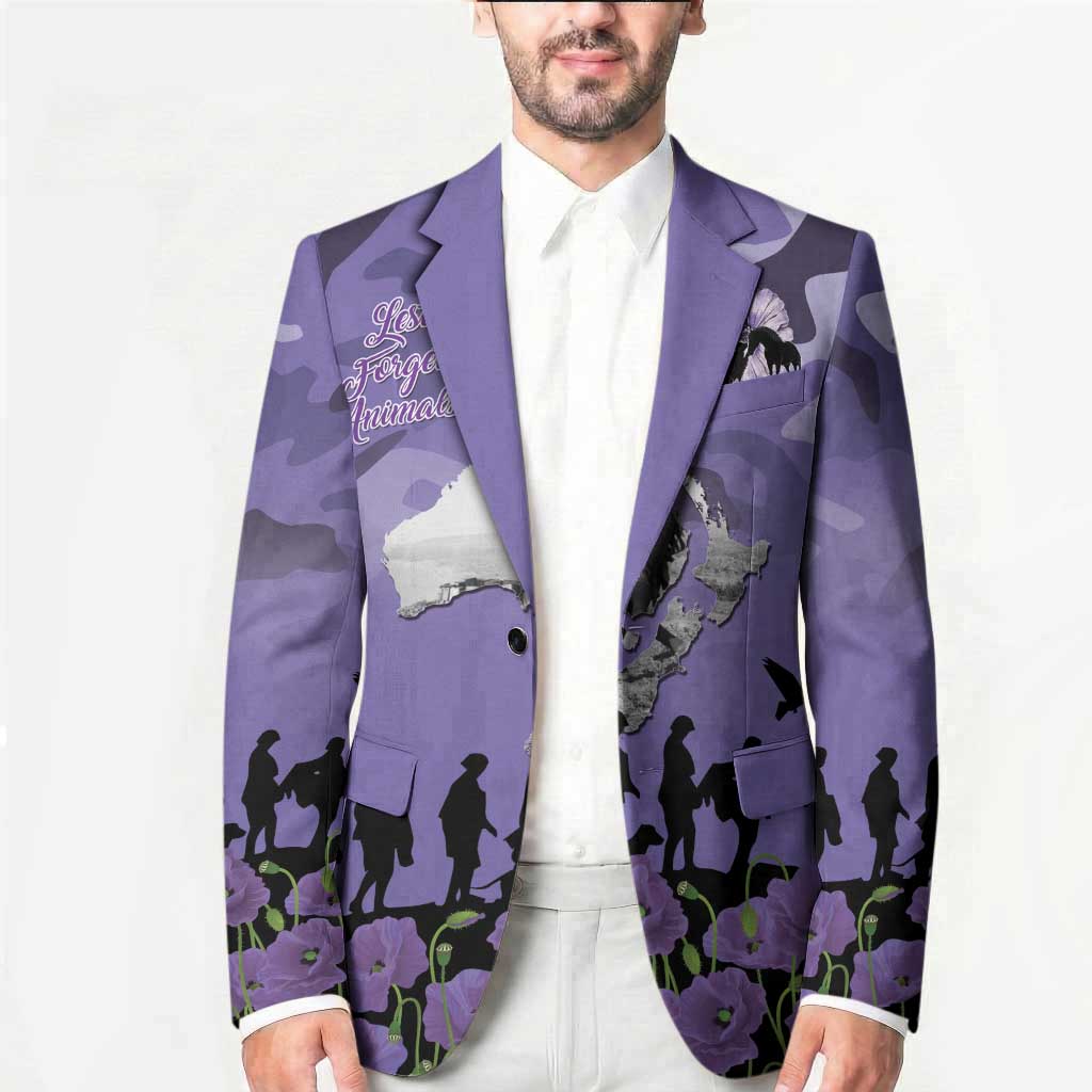 ANZAC Day Blazer Lest We Forget the Animals Too