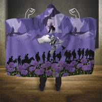 ANZAC Day Hooded Blanket Lest We Forget the Animals Too