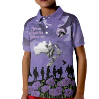 ANZAC Day Kid Polo Shirt Lest We Forget the Animals Too