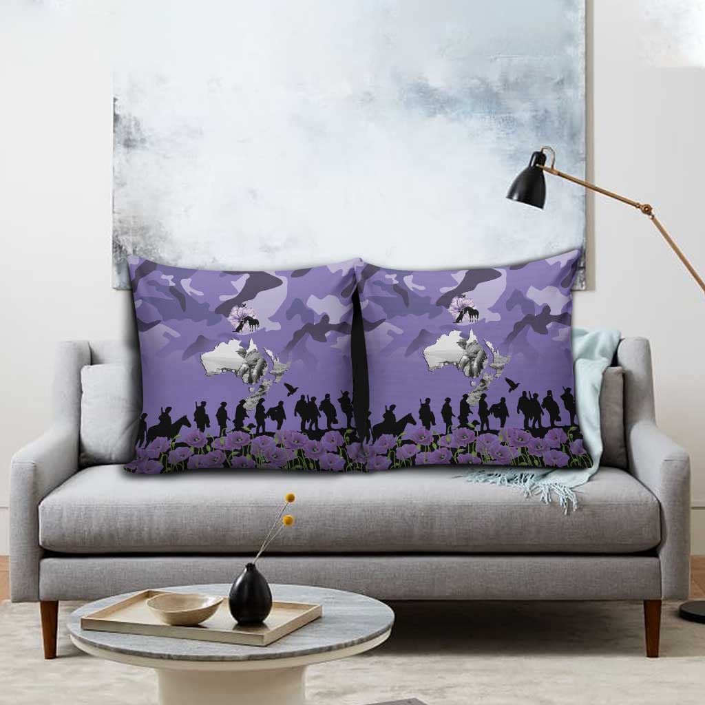 ANZAC Day Pillow Cover Lest We Forget the Animals Too